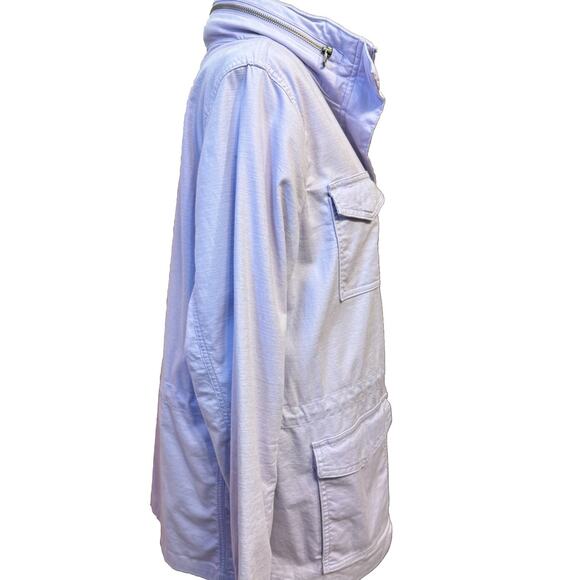 Lands End Jacket Large Womens Lavender Lightweight Hidden Hood Packable Zip Up - Picture 5 of 10